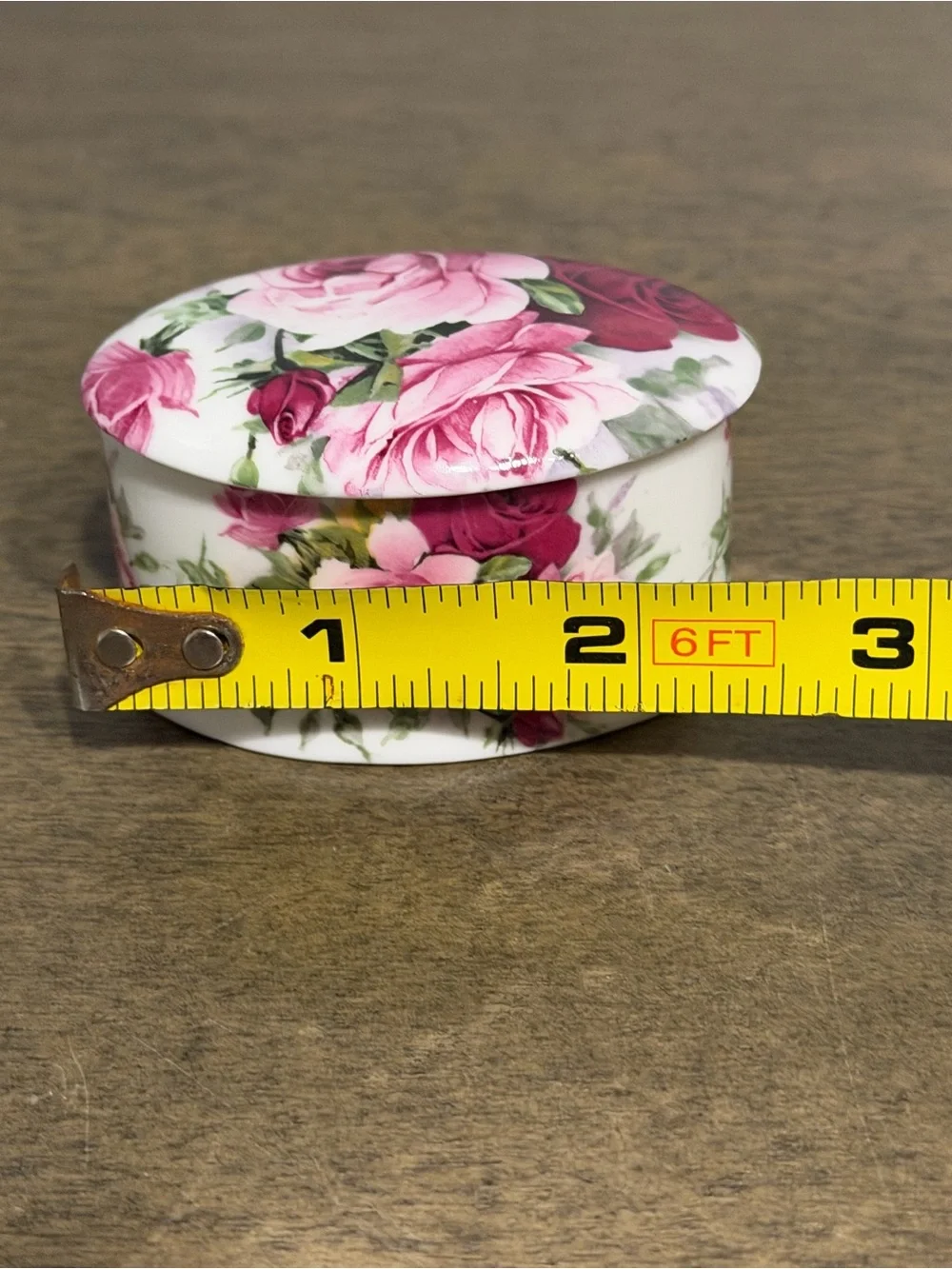 Vtg Crownford Royale Garden Rose Fine Bone China 2.5